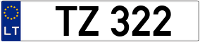Trailer License Plate